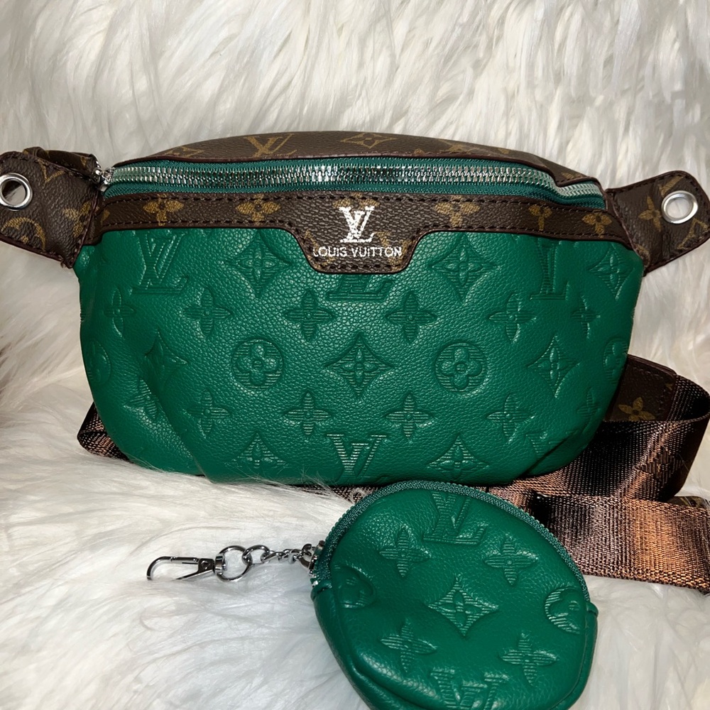 Green Designer Crossbody Bag